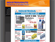 Tablet Screenshot of industriousauto.com